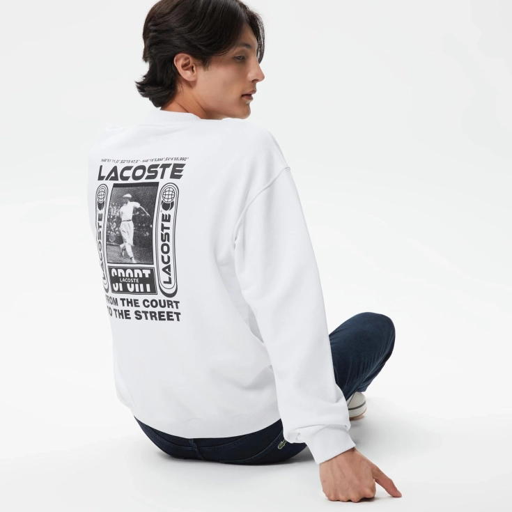 Мужской хлопковый свитшот Lacoste Regular Fit