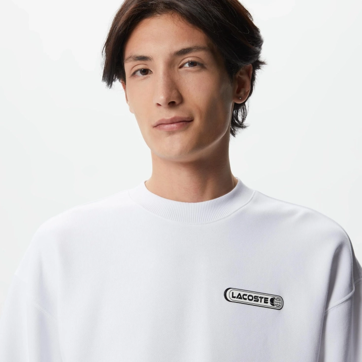 Мужской хлопковый свитшот Lacoste Regular Fit