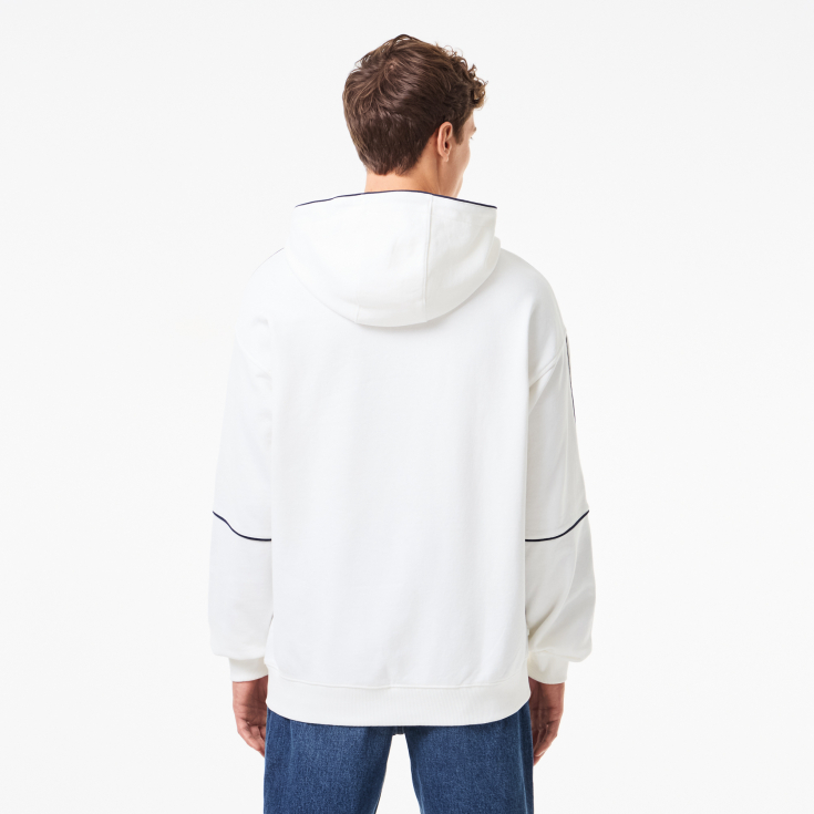 Мужская хлопковая толстовка Lacoste с капюшоном