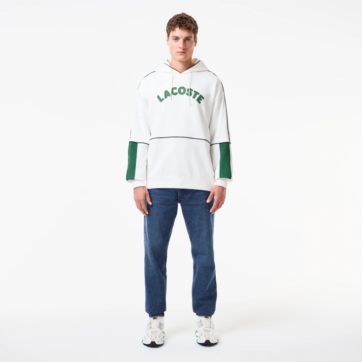 Мужская хлопковая толстовка Lacoste с капюшоном