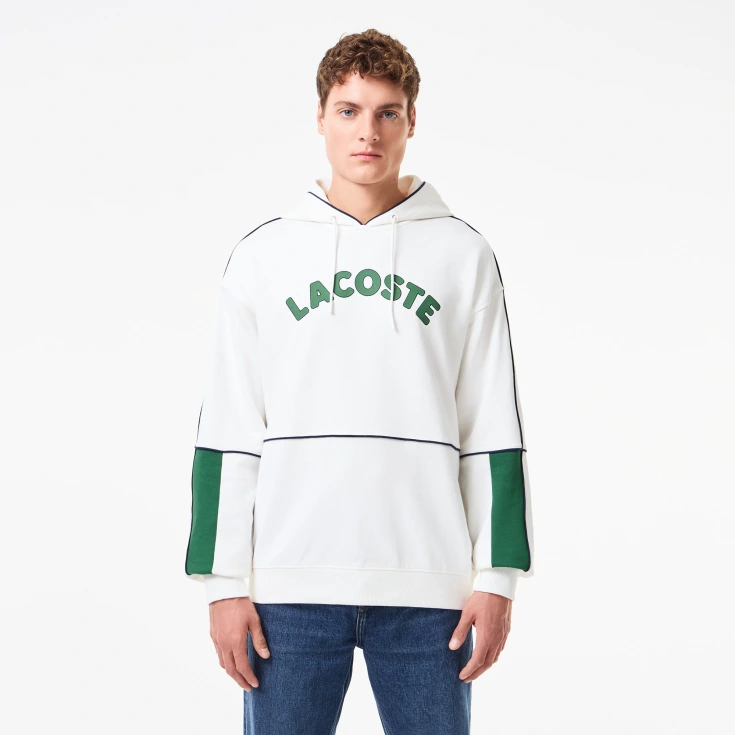 Мужская хлопковая толстовка Lacoste с капюшоном