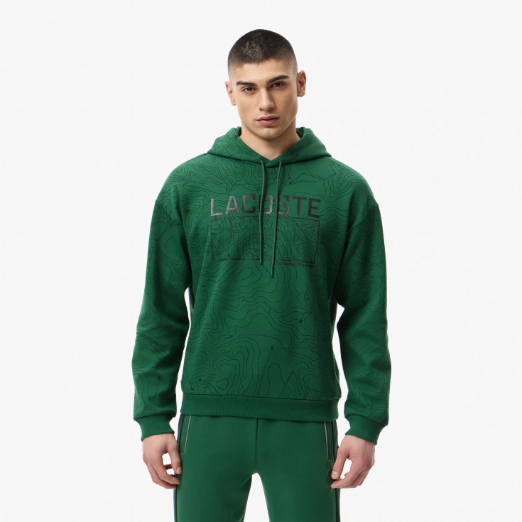 Мужской хлопковый свитшот Lacoste OVERSIZE FIT