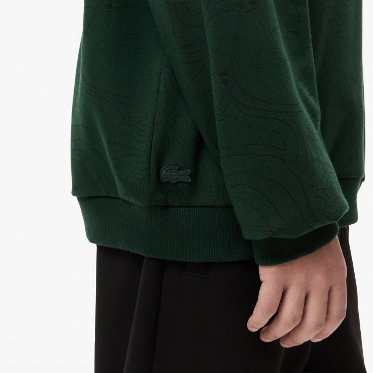 Мужской хлопковый свитшот Lacoste OVERSIZE FIT