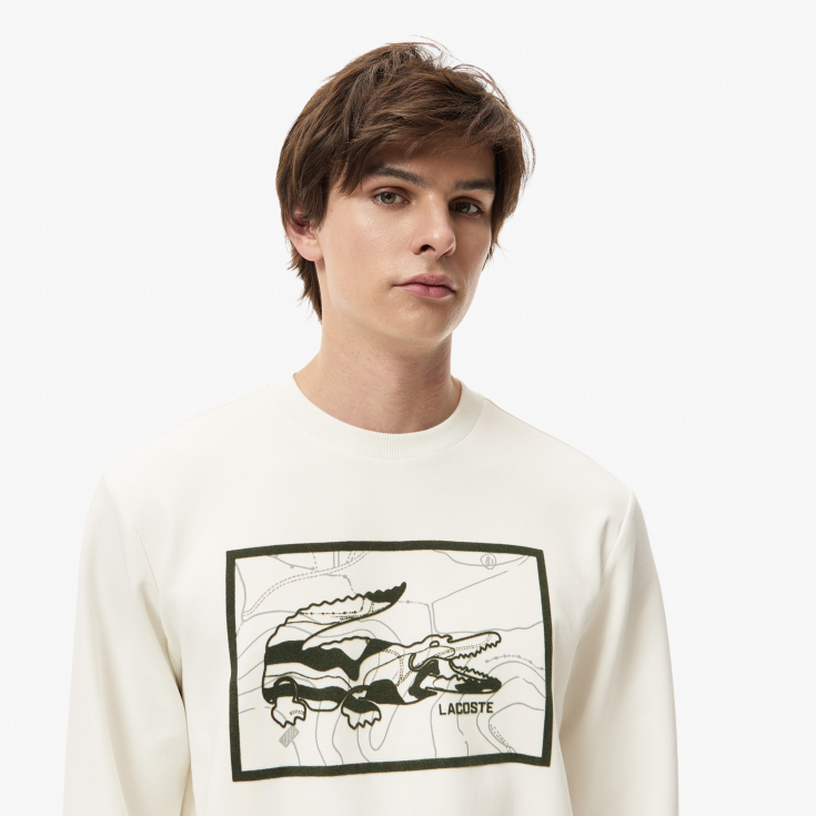 Мужской хлопковый свитшот Lacoste REGULAR FIT