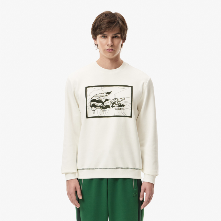 Мужской хлопковый свитшот Lacoste REGULAR FIT