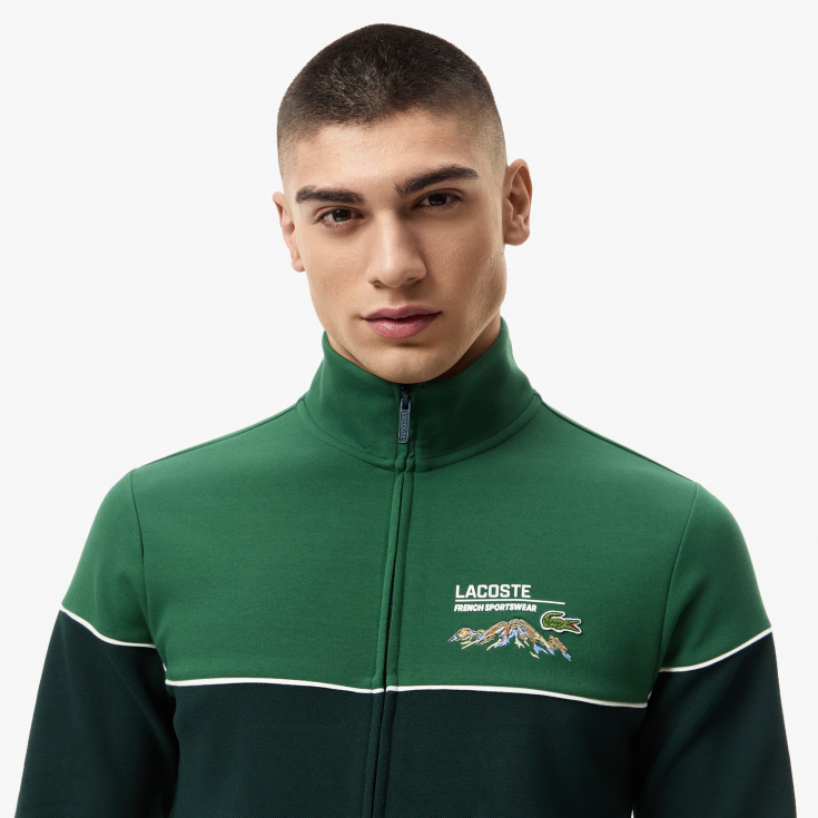 Мужской хлопковый свитшот Lacoste SLIM FIT