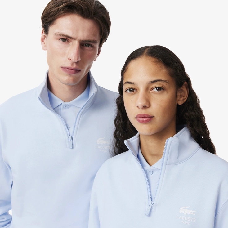 Свитшот Lacoste Unisex с застежкой-молнией с высоким воротом