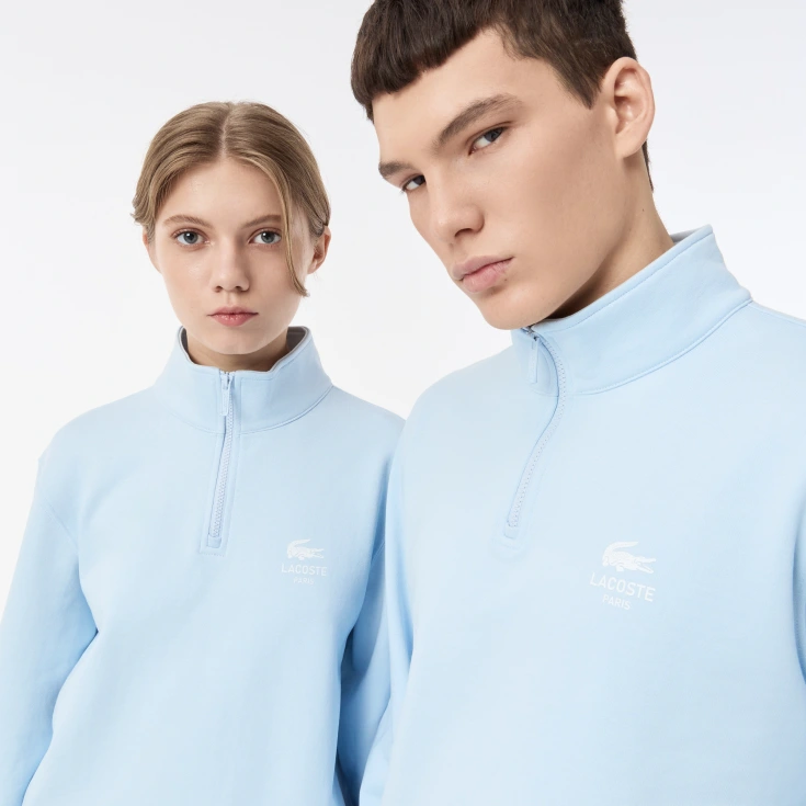 Свитшот Lacoste Unisex с застежкой-молнией с высоким воротом
