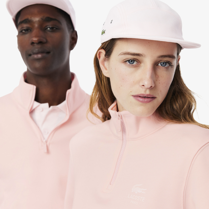 Свитшот Lacoste Unisex с застежкой-молнией с высоким воротом
