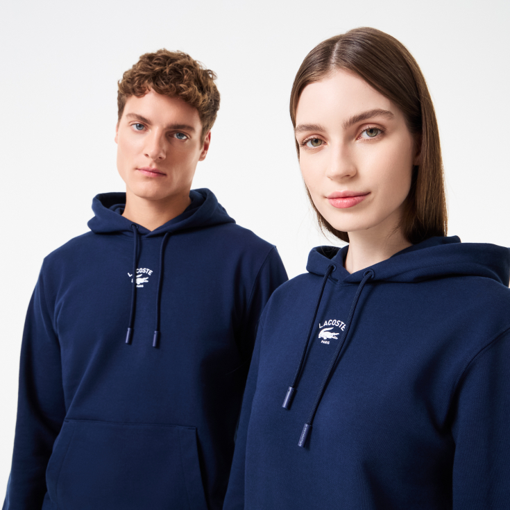 Хлопковая толстовка - худи Lacoste Unisex с капюшоном
