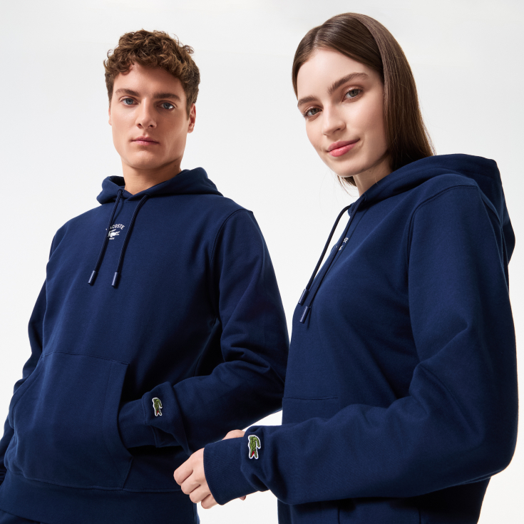 Хлопковая толстовка - худи Lacoste Unisex с капюшоном