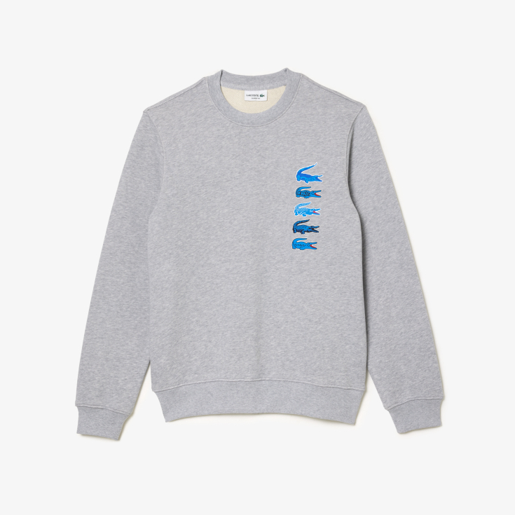 Мужской хлопковый свитшот Lacoste с флисом