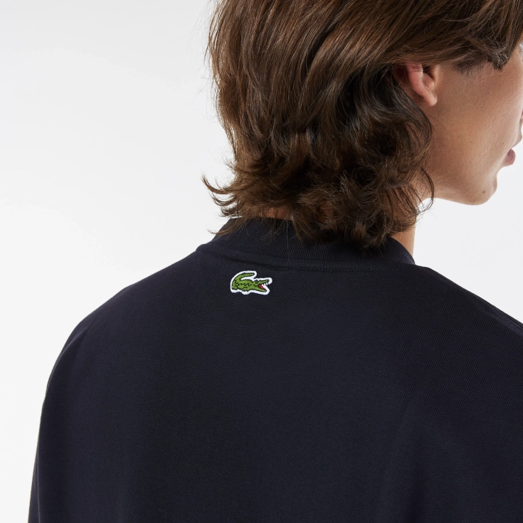 Мужской хлопковый свитшот Lacoste с флисом