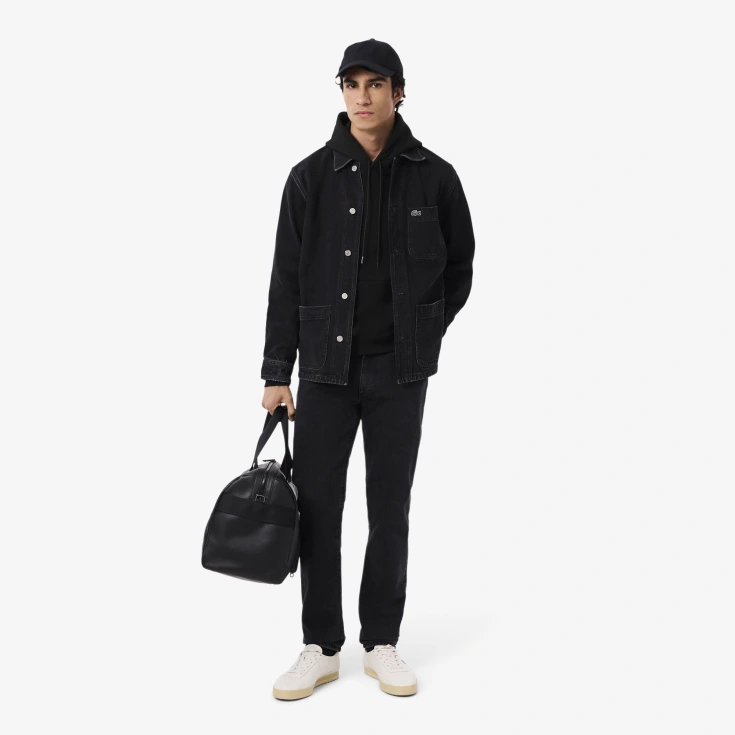 Мужская флисовая толстовка-худи Lacoste Loose Fit