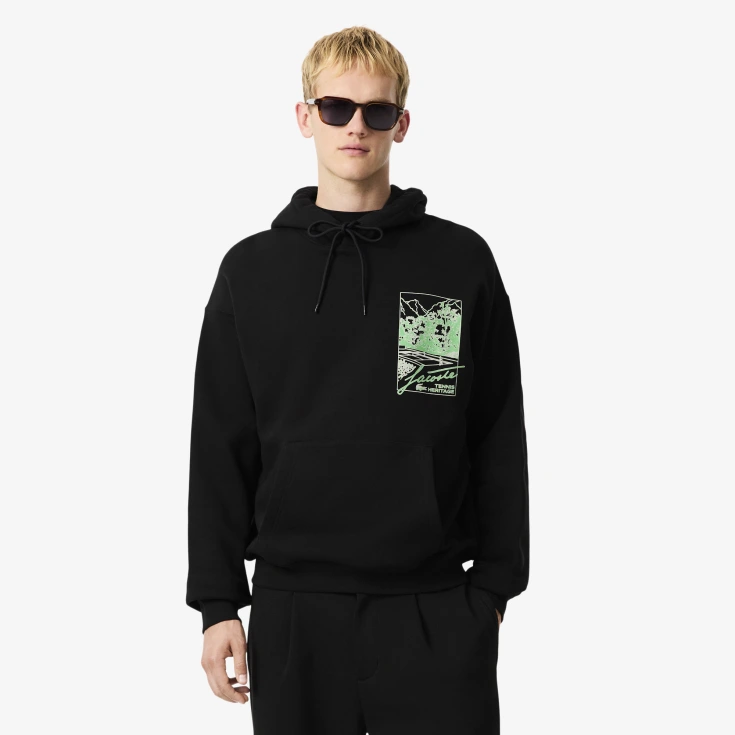 Мужской хлопковый свитшот Lacoste Loose Fit