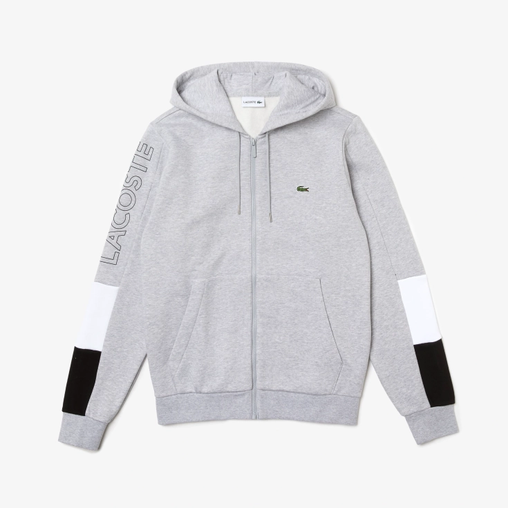 Мужская флисовая толстовка Lacoste на молнии