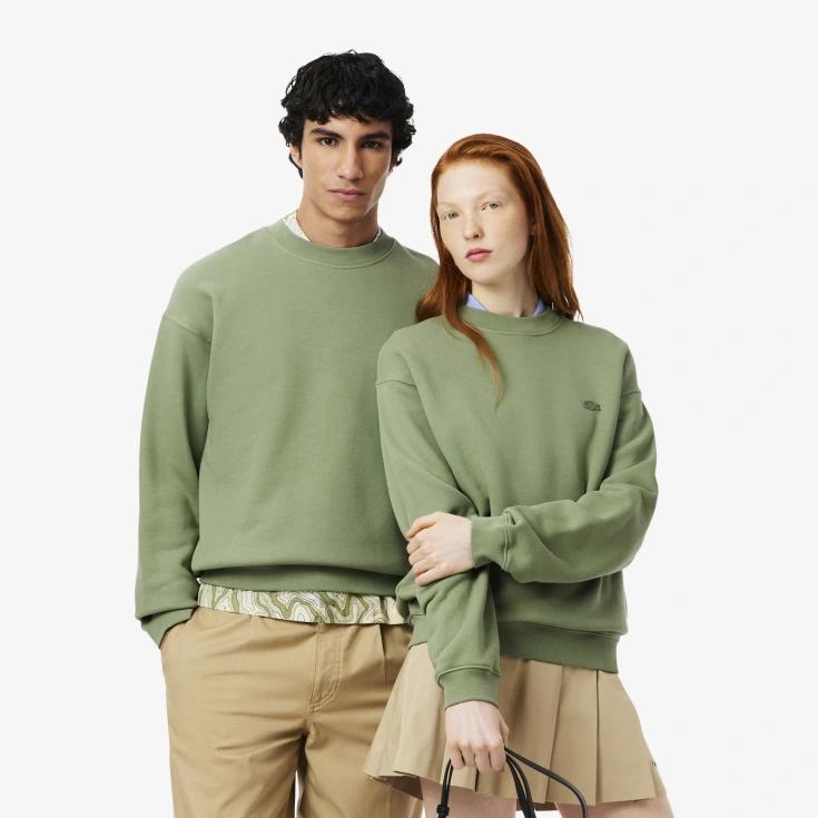 Хлопковый свитшот Lacoste Loose Fit Unisex