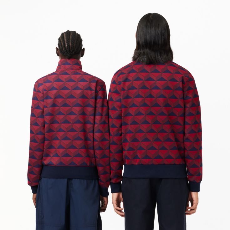 Жаккардовая толстовка Lacoste Unisex на молнии