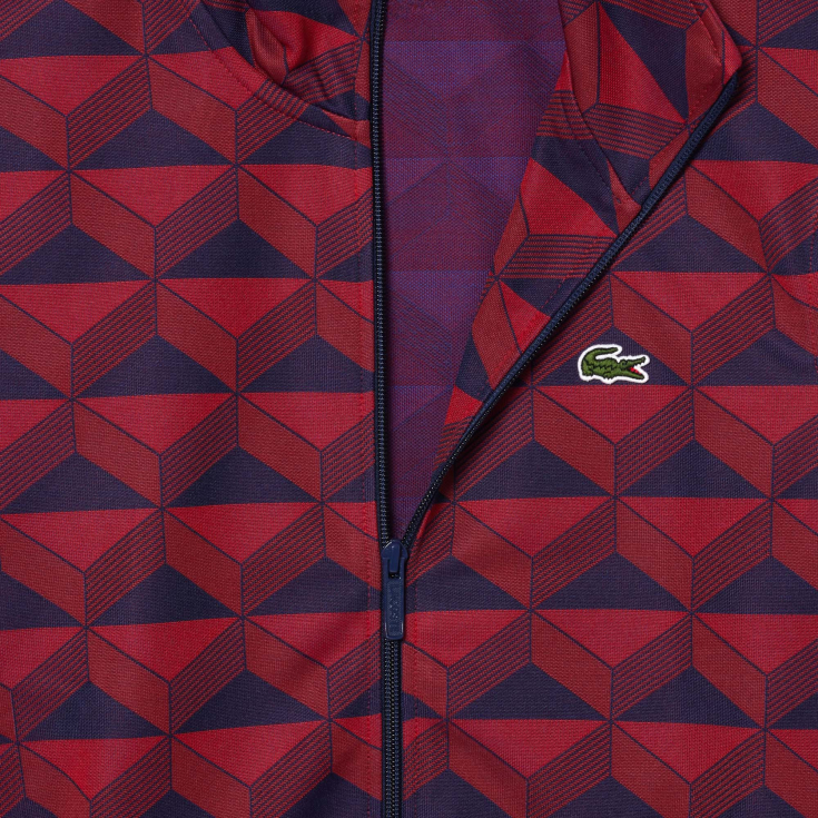 Жаккардовая толстовка Lacoste Unisex на молнии