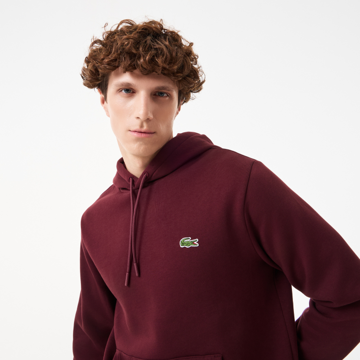 Мужское худи Lacoste Classic Fit с флисом
