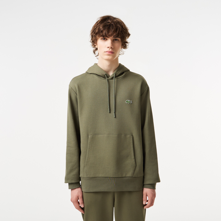 Мужская толстовка - худи  Lacoste Classic Fit из органического хлопка