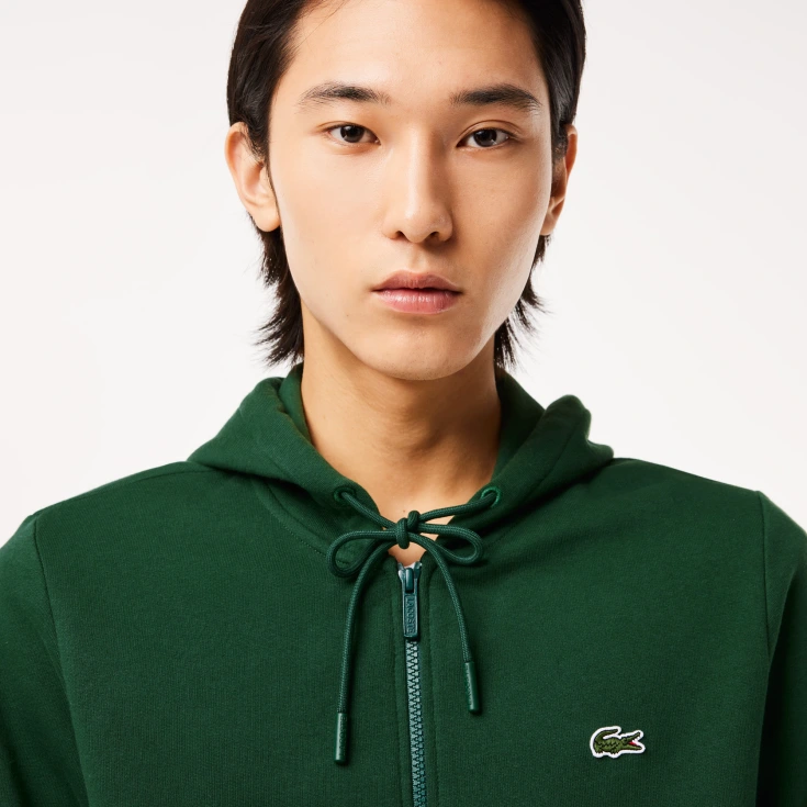 Мужская флисовая толстовка Lacoste на молнии