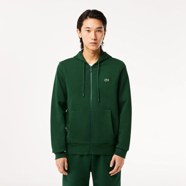 Мужская флисовая толстовка Lacoste на молнии