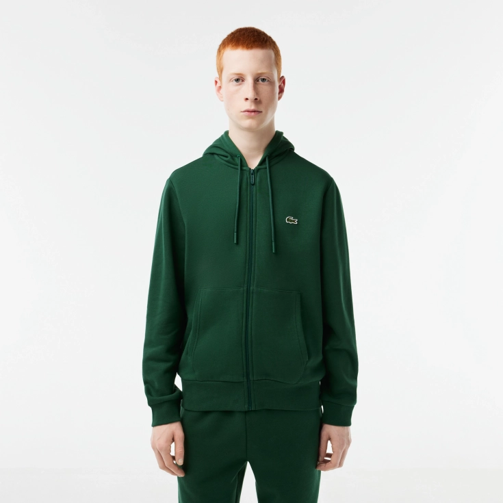 Мужская флисовая толстовка Lacoste на молнии