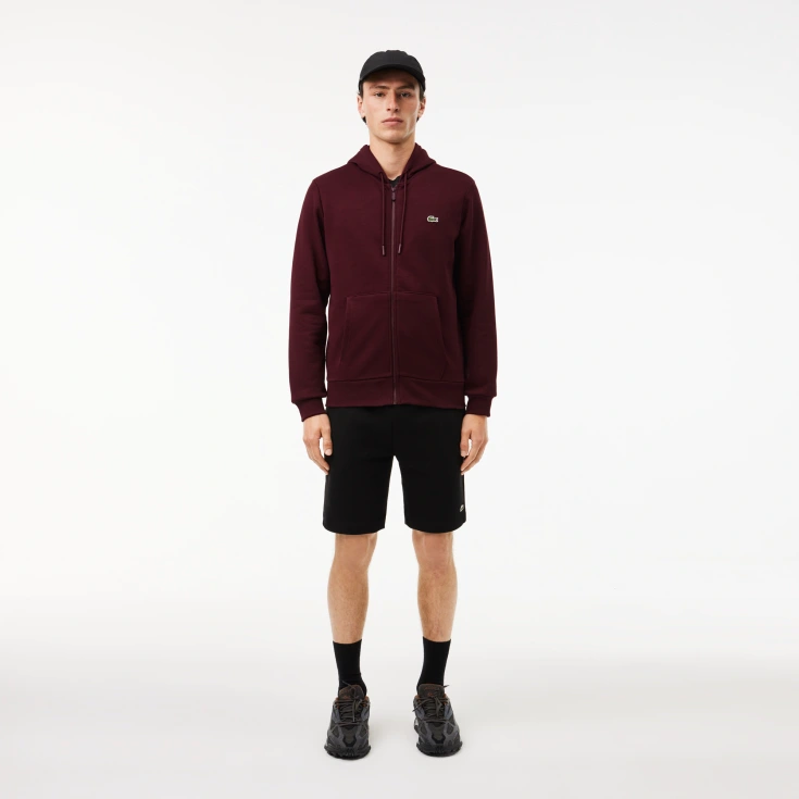 Мужская флисовая толстовка Lacoste на молнии