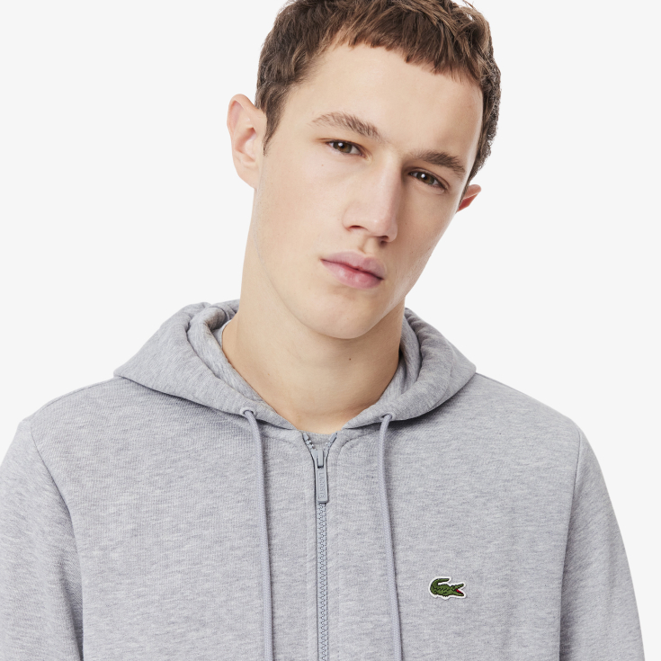 Мужская флисовая толстовка Lacoste на молнии