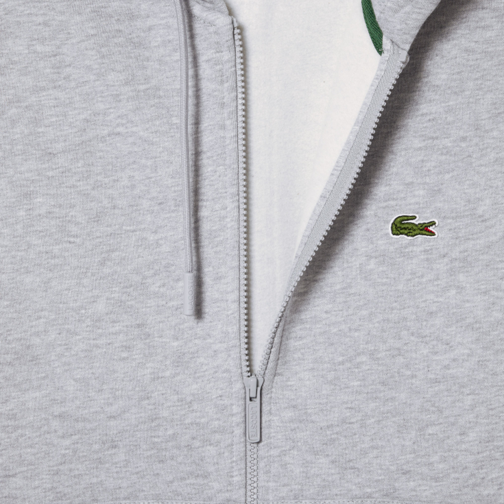 Мужская флисовая толстовка Lacoste на молнии