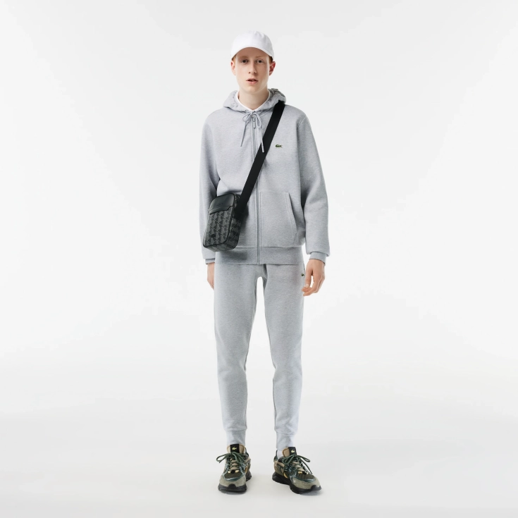 Мужская флисовая толстовка Lacoste на молнии