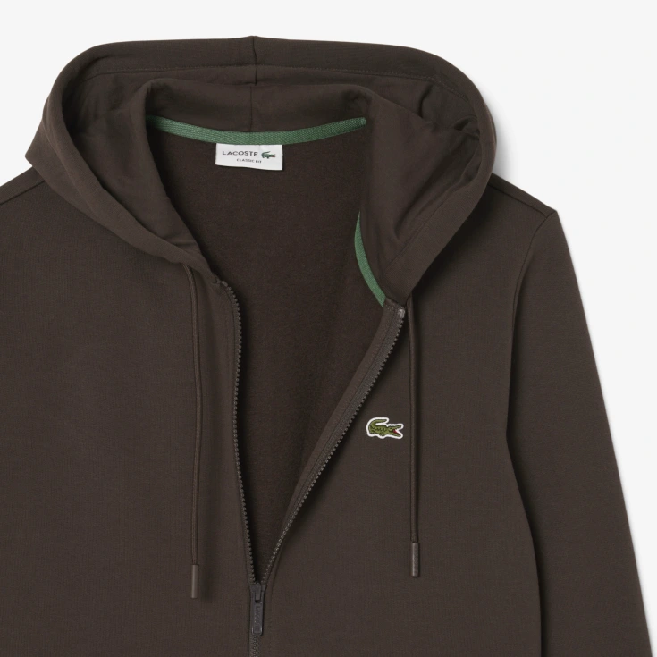 Мужская флисовая толстовка Lacoste на молнии