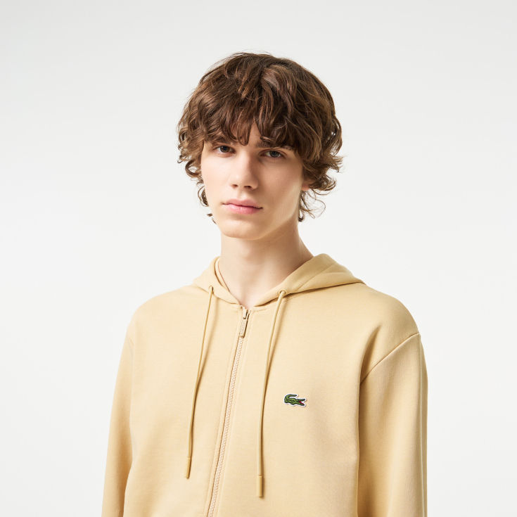 Мужская флисовая толстовка Lacoste на молнии