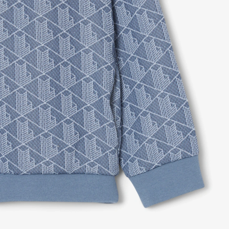 Детская толстовка Lacoste Paris Monogram с высоким воротом и застежкой-молнией