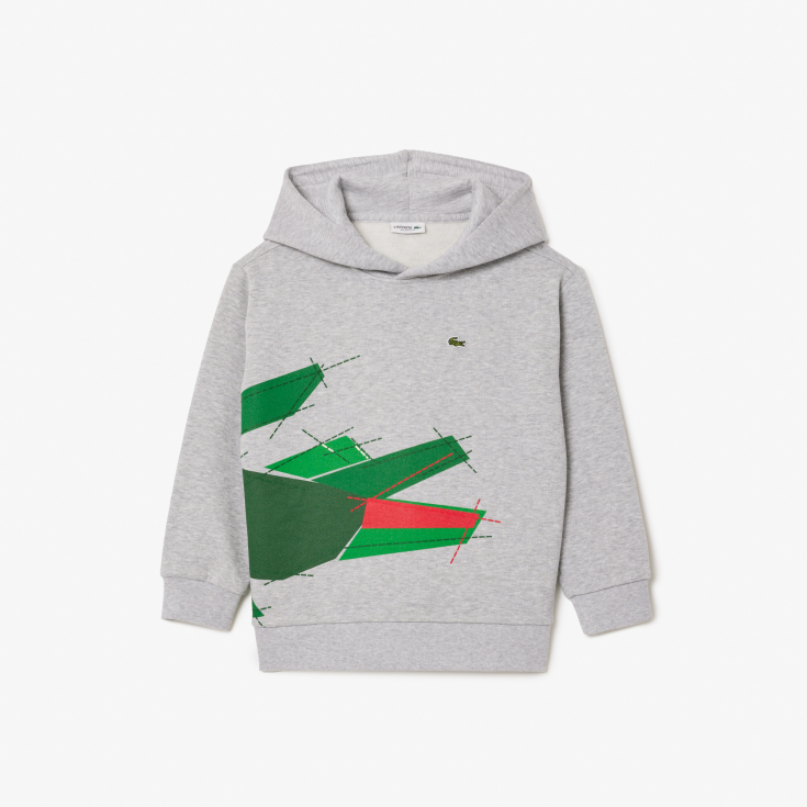 Детская флисовая толстовка Lacoste с капюшоном