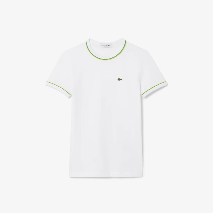 Женская хлопковая футболка Lacoste