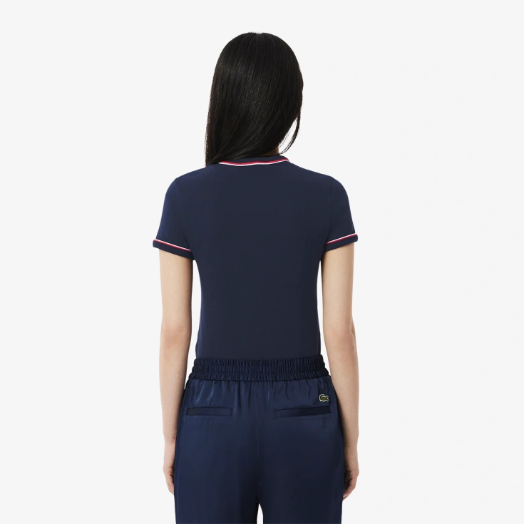 Женская хлопковая футболка Lacoste