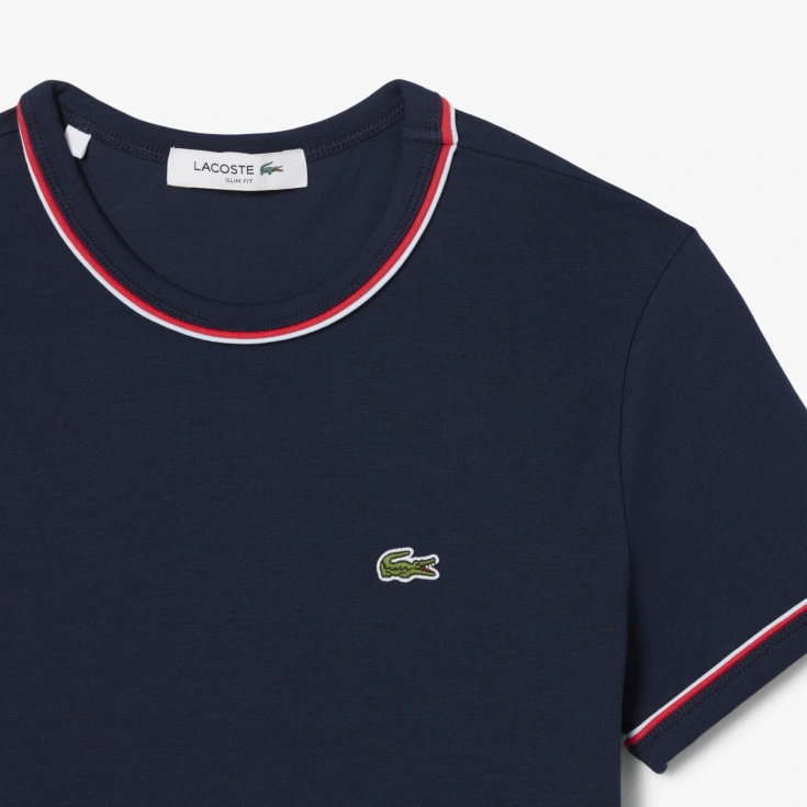 Женская хлопковая футболка Lacoste