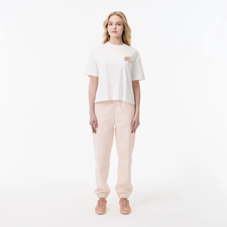 Женская футболка Lacoste из хлопка