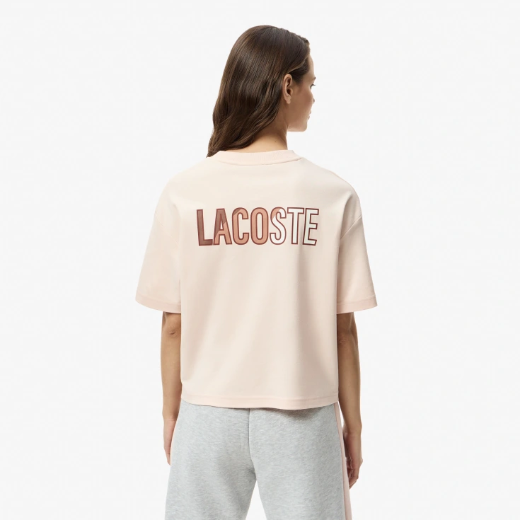 Женская футболка Lacoste из хлопка