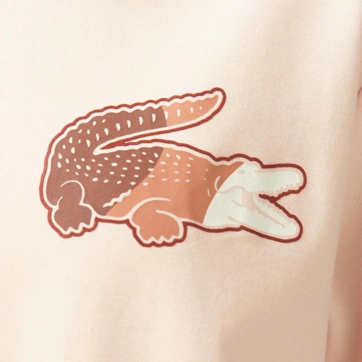 Женская футболка Lacoste из хлопка