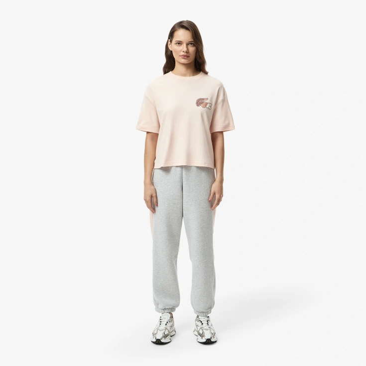 Женская футболка Lacoste из хлопка