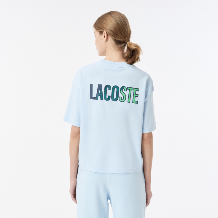 Женская футболка Lacoste из хлопка