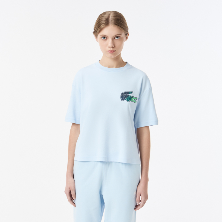 Женская футболка Lacoste из хлопка
