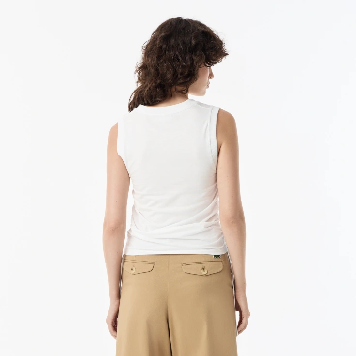 Женский топ Lacoste из эластичного хлопка