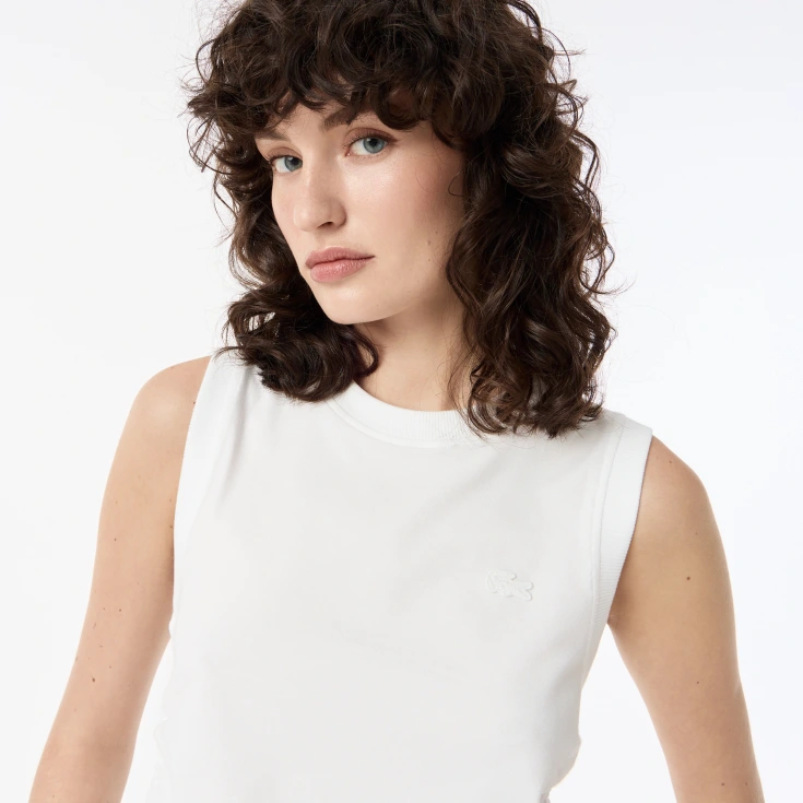 Женский топ Lacoste из эластичного хлопка