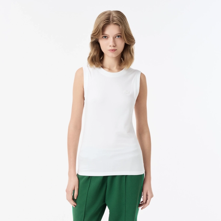 Женский топ Lacoste из эластичного хлопка