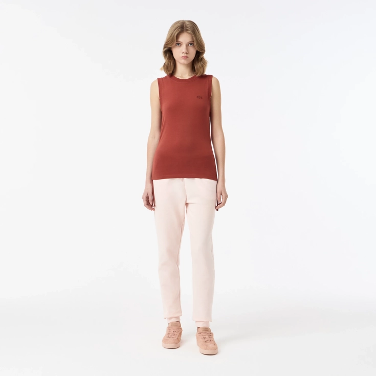 Женский топ Lacoste из эластичного хлопка