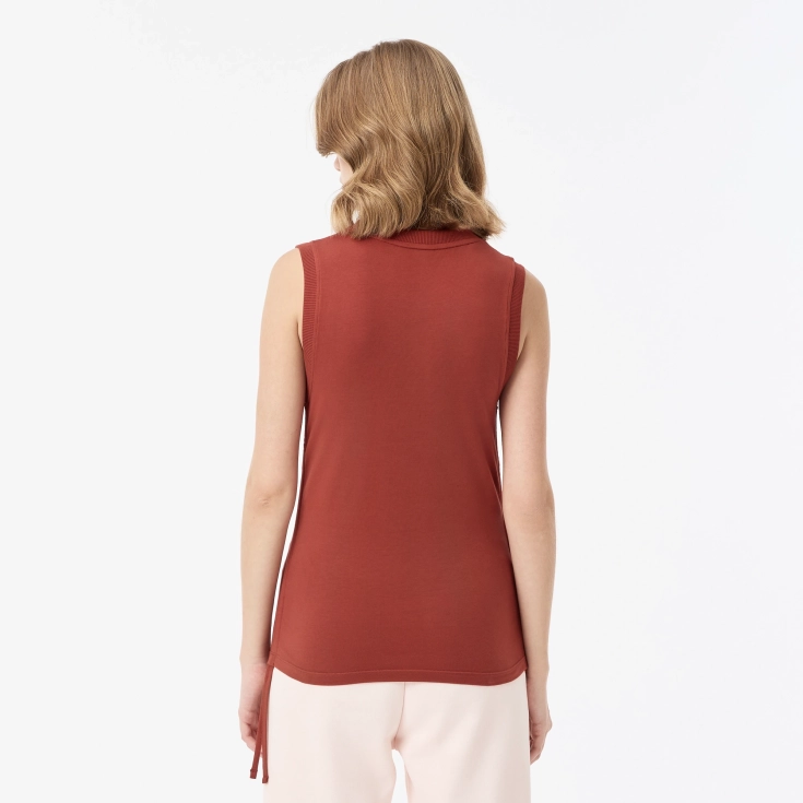 Женский топ Lacoste из эластичного хлопка